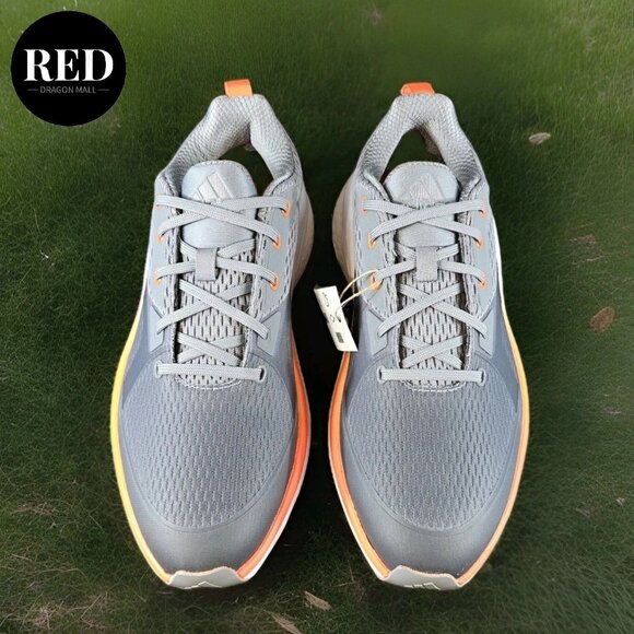 Adidas Solarmotion Spikeless Golf Shoes Gray Impact Orange GX9013 - Men\'s Size 9 main image 16